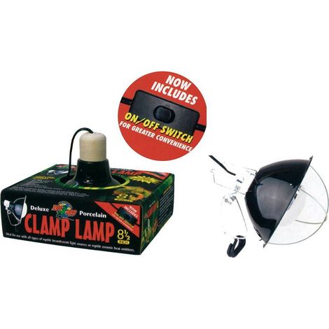 Support de lampe de 22 cm: Lampe à pince Zoo Med support de lampe à gradation