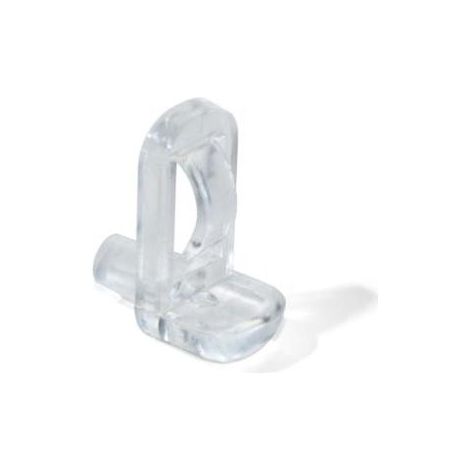 Support pour étagère en verre D. 5 mm – Lot de 50 unités – Plastique transparent pour fixation durable – Pour montage facile (1/4)