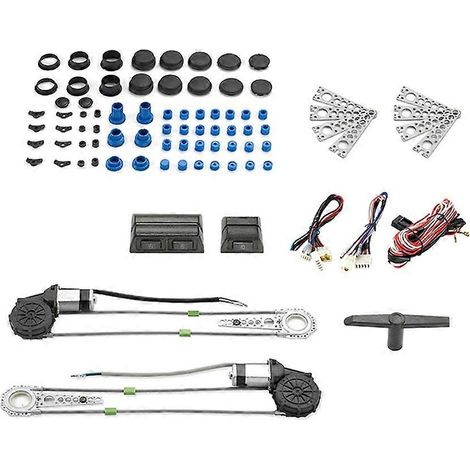 Universeller 12V-Umrüstsatz für elektrische Fensterheber (Motor und Schalter) für SUV, Pickup-Truck und 2-türige Transporter. (1/5)