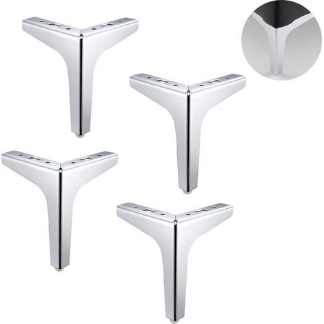 Pieds triangulaires modernes pour meubles, support solide pour commode et canapé (1/4)