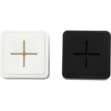 Porte-torchons (blanc, noir), film silicone auto-adhésif de haute qualité