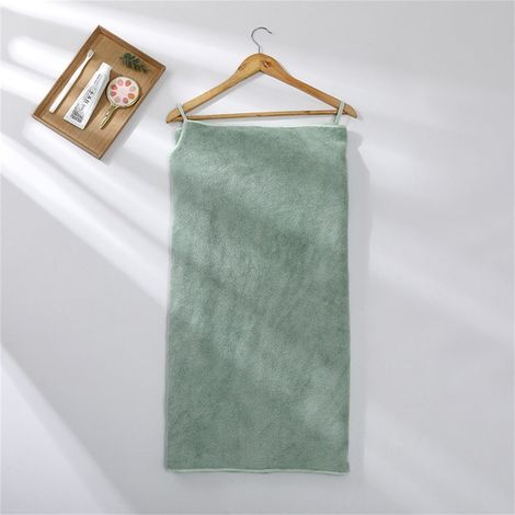 Peignoir De Bain Portatif - Serviette Éponge Épaisse En Velours Corail - Pour Adulte - 1 Pièce (1/3)