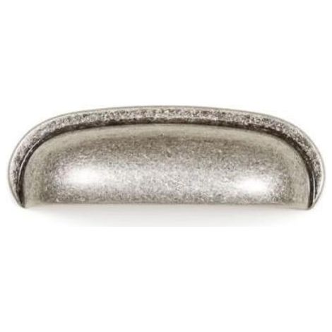 tirador de concha aura. zamak - viefe acabado plata antigua dist. agujero dist. 64mm.