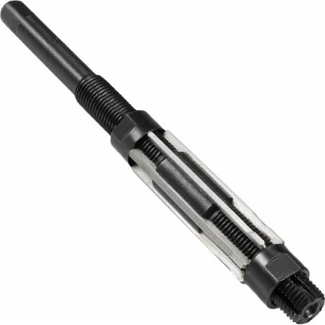 Sourcing map Alésoir à main réglable Haute Vitesse Acier H8 6 Flûtes Droites Fraisage Outil( 19-21 mm)