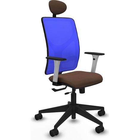 Silla de oficina piqueras y crespo Motilla brazos blancos ruedas nylon (1/2)