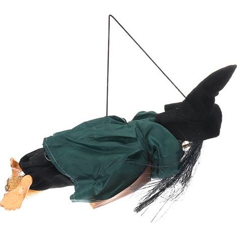 Décorations d'Halloween pour maison hantée, karaoké et bar : ornements fantômes suspendus en tissu représentant des sorcières.