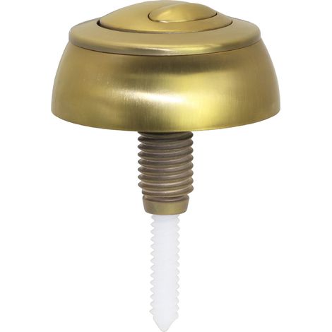 Bouton de chasse d'eau, bouton-poussoir pour chasse d'eau, installation facile, or brossé (1/2)