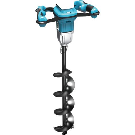 DEDRA - Taladro de suelo de 18 V: sin escobillas, barrena de 15 cm