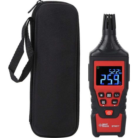 Digitales Temperatur-Feuchtigkeitsmessgerät ST6817 Tragbares Hygrometer-Thermometer LCD-Display Relative Luftfeuchtigkeit Raumtemperatur-Tester