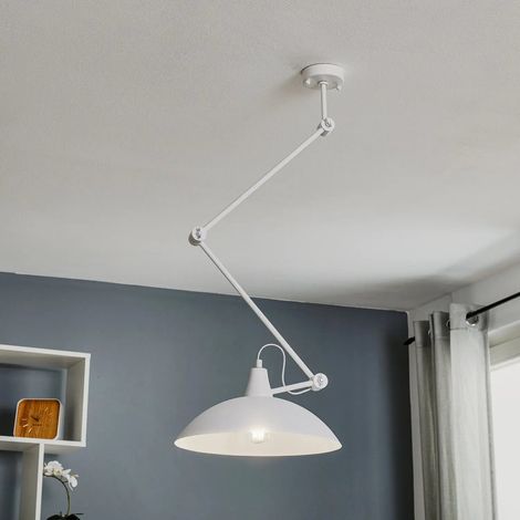 [NEUWERTIG] B-Ware Euluna Deckenlampe 808 Deckenlampe Lampe Leuchte Verstellbar 1 Flammig Weiß