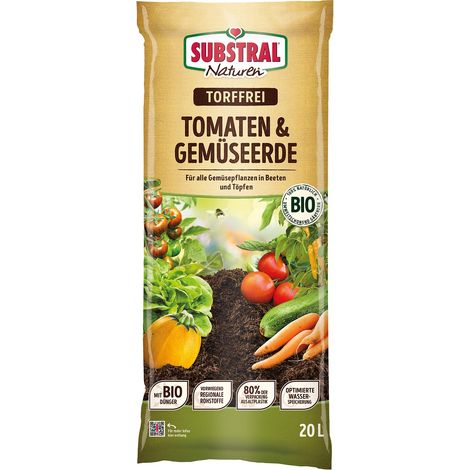 SUBSTRAL® Naturen® BIO Tomaten & Gemüseerde torffrei - 20 Liter (1/2)