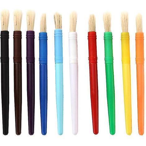 10 pinceaux pour peinture à l'huile (1/3)
