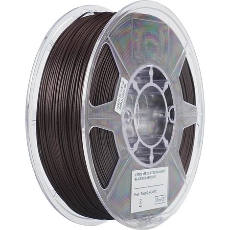 Filamento 3D, diametro 1,75 mm, 1 kg di fibra di carbonio PETG (1/2)