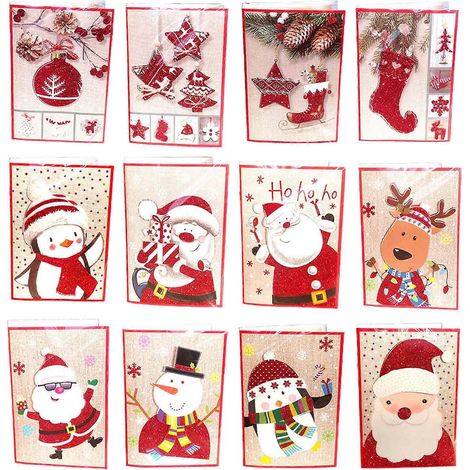 Carte de Vœux Musicale de Noël - Lot de 5 - Idée Cadeau Enfant (1/4)