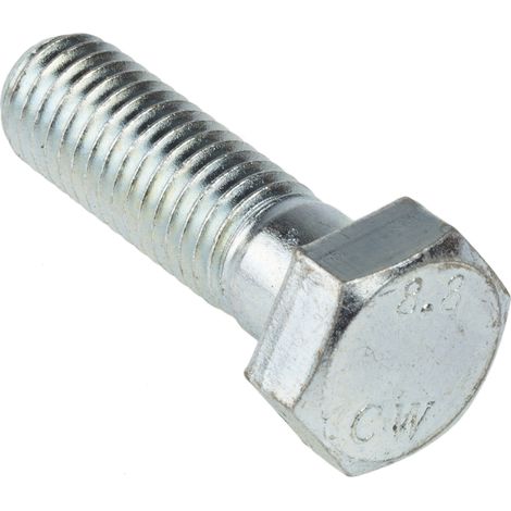 Vis à tête hexagonale, Acier Passivé, zinc, M12 x 40mm ( Prix pour Boîte de 25 )