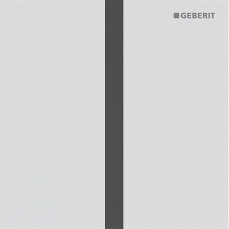 Geberit Betätigungsplatte für Urinalsteuerungen Typ 40, eckig, Weiß Matt, 12,5x12,5x0,2cm, 246121JT1 (1/5)