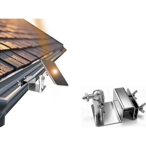 Support de gouttière pour caméra 2C/2C Pro, 2/2 Pro, 3C/S300, 3/S330, SoloCam S220/C210, compatible avec les caméras et les panneaux solaires utilisant des vis 1/4 pouce (1/5)