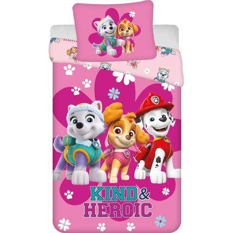 Paw Patrol Design Kuschelige Bettwäsche Baumwolle, 140x200 cm & 60 x 80 cm (1/2)