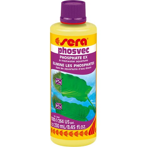 Prodotto acquario Sera phosvec elimina fosfati acqua dolce