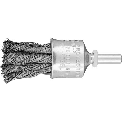 PFERD TOOLS Pinselbürste gezopft PBG Ø23 mm Schaft-Ø6 mm Stahl-Draht-Ø0,25 10 Stk