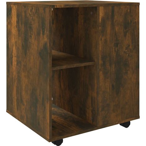 Maison Exclusive - Armario ruedas madera contrachapada roble ahum (1/5)