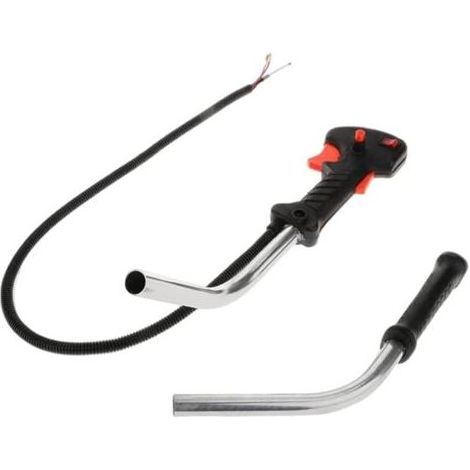 Interrupteur de poignée de Coupe pour Tondeuse à Gazon, câble de déclenchement de l&39accélérateur, Accessoires de Remplacement pour débroussailleuse 2PCS (1/5)