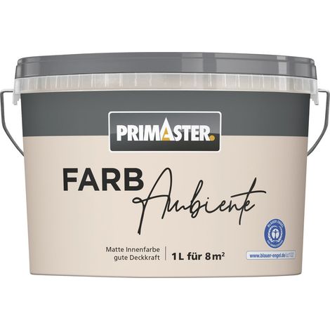 Primaster Farbambiente Wandfarbe matt nude 1 L Innen (1/2)