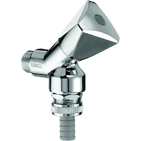 Robinet à siège incliné avec clapet anti-retour et système d'évent de tuyau 1/2", chrome SCHELL (1/2)