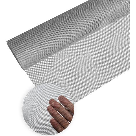 Moustiquaire Rouleau, 150 X 200cm Gris Moustiquaire pour Fenêtre, 17 Mailles Filet Moustiquaire, Bonne Visibilité, pour aux Portes et Fenêtres Chambres, Salons et Cuisines (1/5)