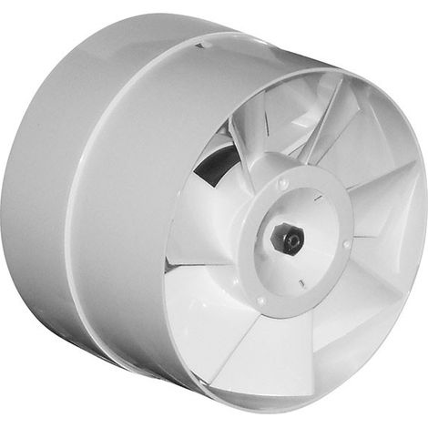 Aérateur classique 150 mm – Débit 298 m³/h – Plastique ABS résistant aux UV – Moteur basse consommation – Protection IPX4 – Winflex Ventilation - MM 298 MC