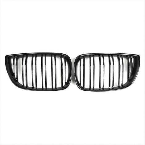 Calandre avant 1 paire 04-07 51137077129 51137077130, grille de calandre double, remplacement direct BMW, noir, compatible modèle spécifique (1/5)