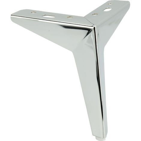 Pata de mueble estrella, cromo plata, altura 15 cm (1/5)