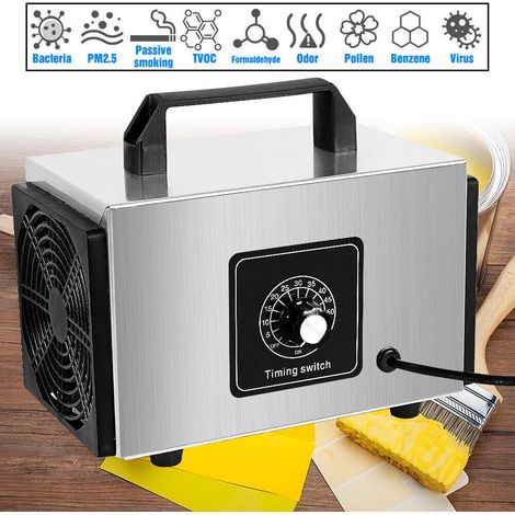 Generatore di ozono 220V 60 g/h, purificatore d'aria, pulitore per la casa, ozonizzatore O₃ portatile con interruttore timer per la rimozione della formaldeide in auto. (1/5)