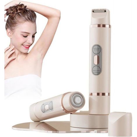 Tondeuse Bikini - Rasoir Électrique 2 en 1 - Étanche IPX7 - Usage Humide et Sec - Rechargeable USB - 90 Min Autonomie - 1 Pièce (1/5)