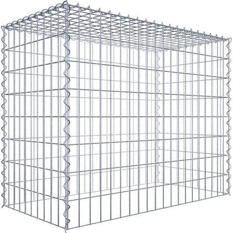 Gabiondeco - Gabion - Element de prolongation en hauteur 100 cm x 80 cm x 50 cm (L x H x P). maille 5 x 10 cm. Spirale. Attention : il manque une grille - Made in Ger... (1/5)