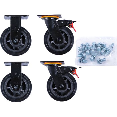 KS TOOLS Satz de ruedas para carro de taller P45 incl. tornillos - 873.7014-R013P