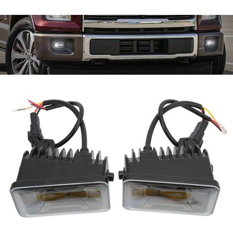 Rechteckige LED-Nebelscheinwerfer für die vordere Stoßstange des Ford F-150, kompatibel mit Ford Raptor 2015-2019 (1/5)