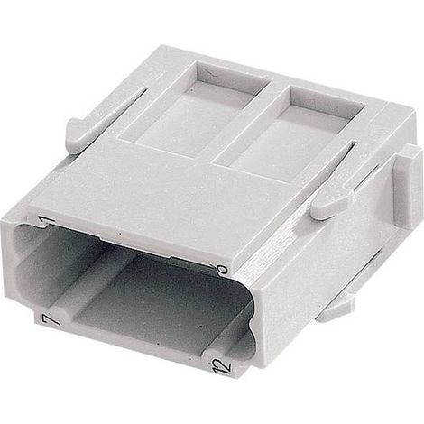 Harting 09 14 012 3001 Inserto maschio Han® DD-Modul 12 + PE A crimpare 2 pz.