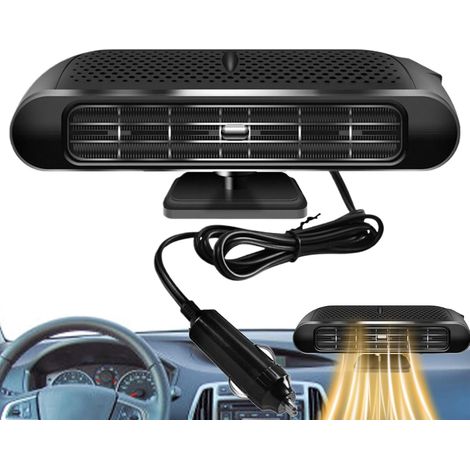 Calefactor portátil para coche de 12 V/24 V  Desempañador eléctrico para parabrisas, salpicadero, sedanes, SUV, furgonetas y scooters. Uso en carretera y a 12 V. (1/5)