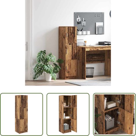 Hochbrett - Highboard Altholz 31,5 x 32 x 122,5 cm (1/5)