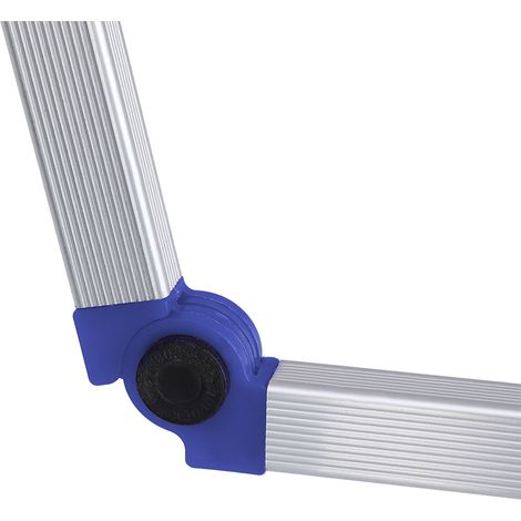 Pince à déchets pliable pour ramasser les feuilles mortes et les déchets de jardin (poignée bleue) (1/5)
