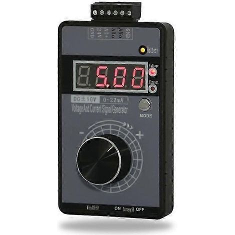 Générateur de signaux analogiques portables à tension positive et négative 0-10 V et 5 V, courant 0-4-20 mA. (1/5)