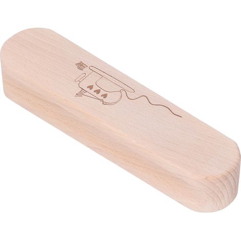 Marteau à repasser en bois pour lissage de vêtements et couture, design ergonomique et polyvalent. (1/5)