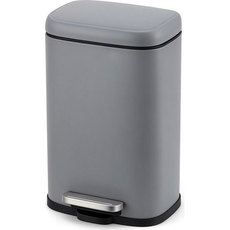 Poubelle de Salle de Bain 5 L, avec Pédale Robuste, Seau Intérieur (1/5)