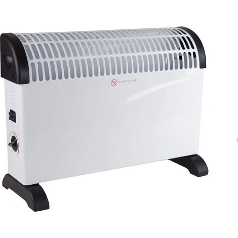 Chauffage Électrique à Convection CHYO2 Radiateur Électrique 2000W - avec Thermostat Réglable et Fonction Turbo - Pièces jusqu'à 15m2 - Protection Surchauffe - Blanc (1/5)
