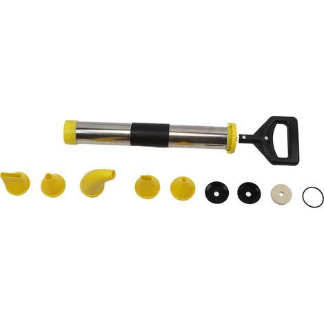 Stainless steel caulking gun with 5 nozzles for sealing doors and windows (1/2)