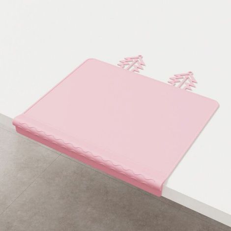 Set De Table - Silicone Antidérapant - Pour Enfants - Rose - Lot De 4 (1/5)