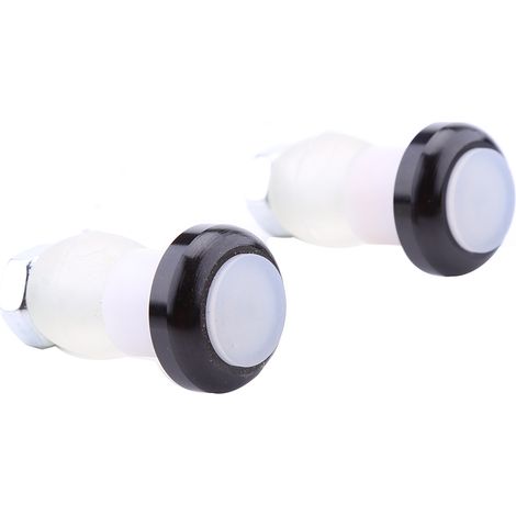 1 Paire de Lumière LED Rouge pour Guidon de Vélo, Phare de Sécurité et Avertissement (Noir) (1/2)