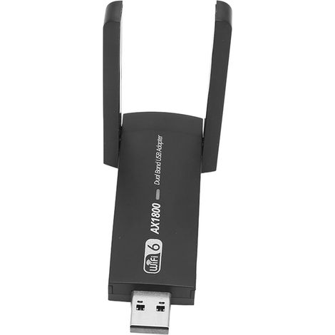 Adaptateur WiFi 6 USB 3.0 2,4 GHz vers 5 GHz AX1800 Mbps MU MIMO, carte réseau USB pour PC de bureau et ordinateur portable (1/5)