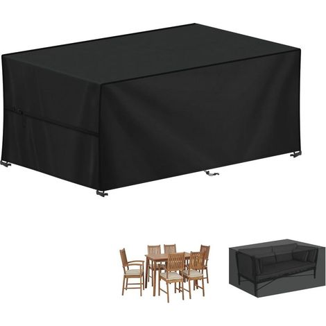 Gartenmöbelabdeckung, 420D Oxford-Gartentischabdeckung, wasserdichte Schutzhülle für Gartenmöbel, Tisch, Stuhl und Sofa, 170 x 94 x 70 cm (1/5)